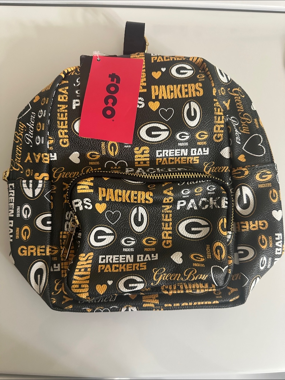FOCO Green Bay Packers Mini Backpack in Black and Gold